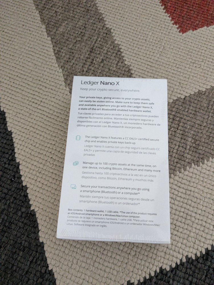 Ledger Nano X Crypto Hardware Wallet