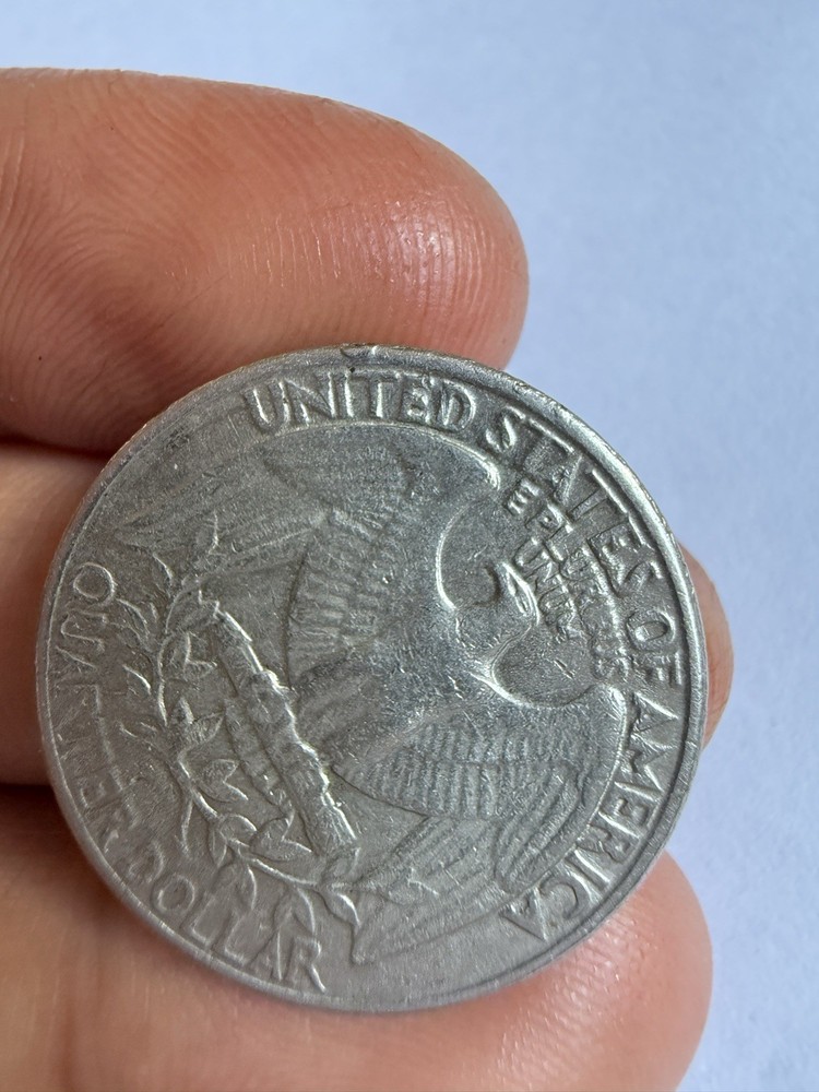 1982 D Washington Quarter, Filled In Mint Mark Error/Multiple error