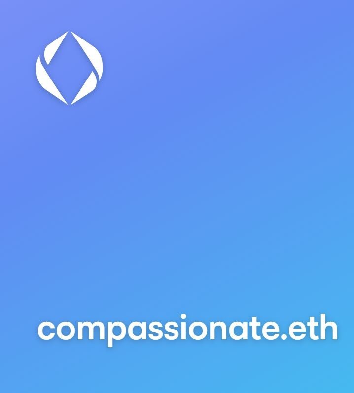 Compassionate.eth Etherium Domain Name on OpenSea