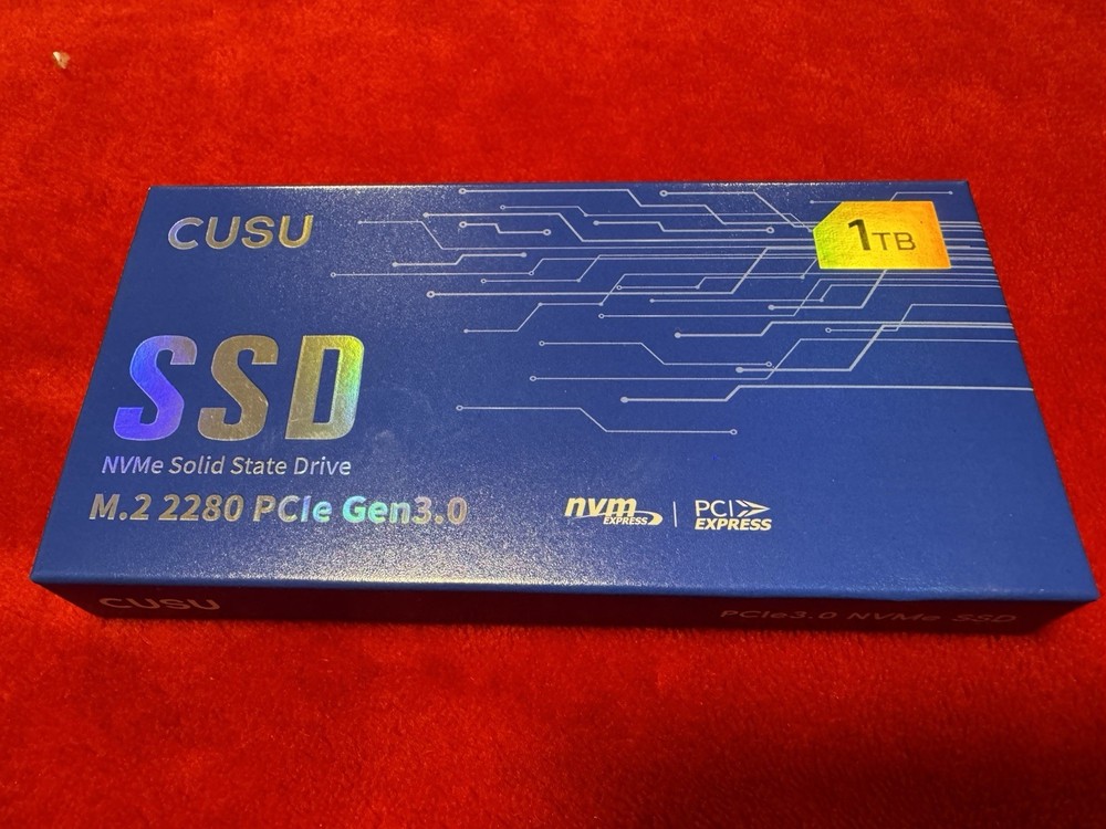 CUSU 1TB NVMe M.2 SSD PCIe Gen3 3500MB/s
