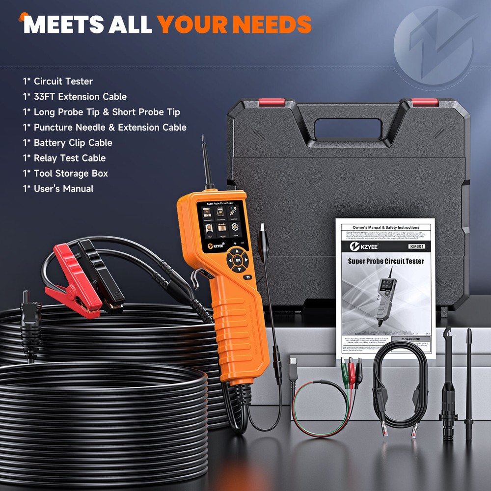 KZYEE KM601 PowerScan Car Circuit Tester Electrical Probe System Power AVOmeter