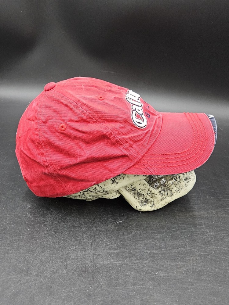 Callaway Golf Red Adjustable Baseball Hat Cap With US Flag