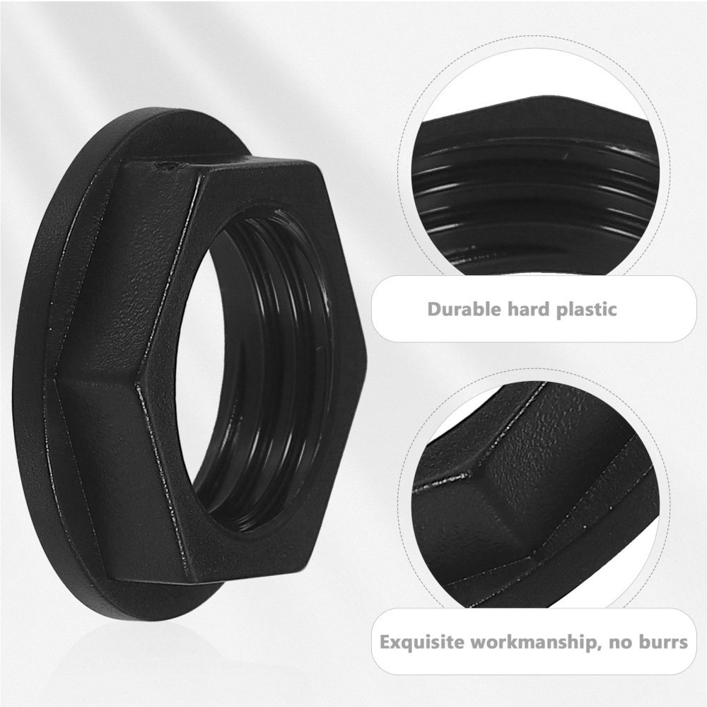 Pvc Hexagonal Nut Guitar Input Jack Socket Plate Nuts Individual Packs