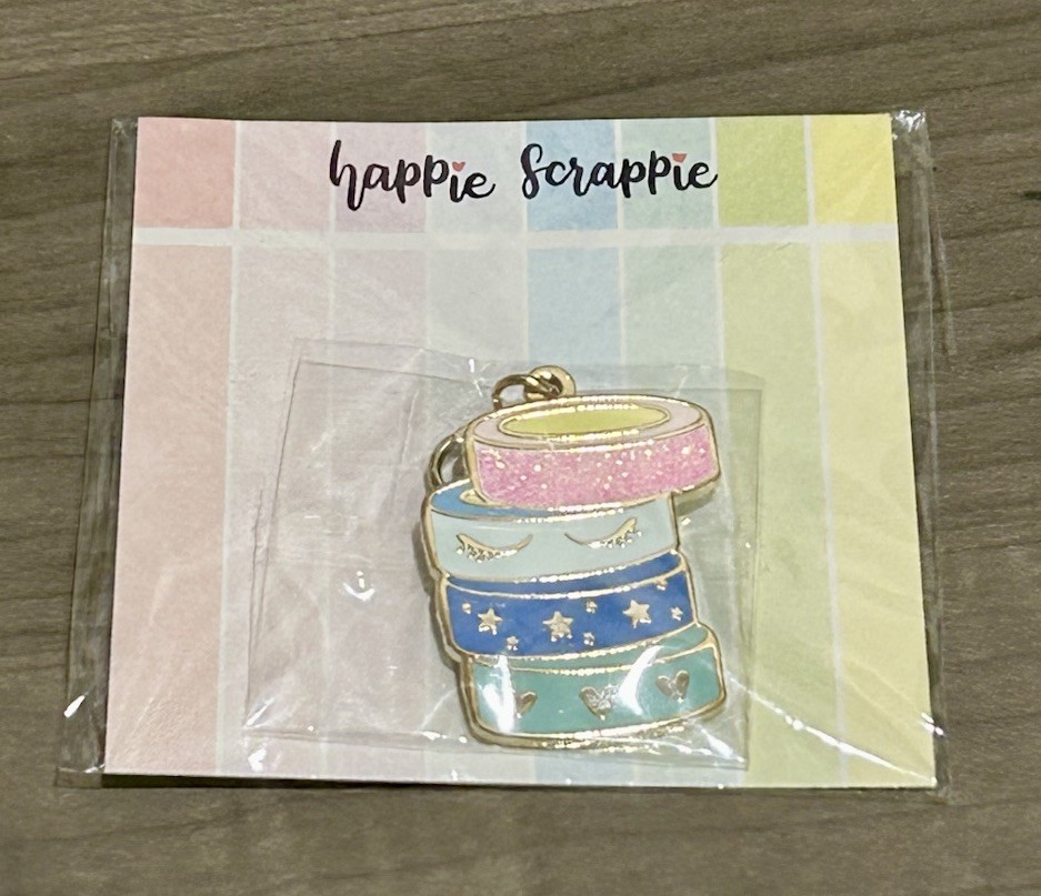 New Happie Scrappie Washi Rolls Stack Charm (Clasp)
