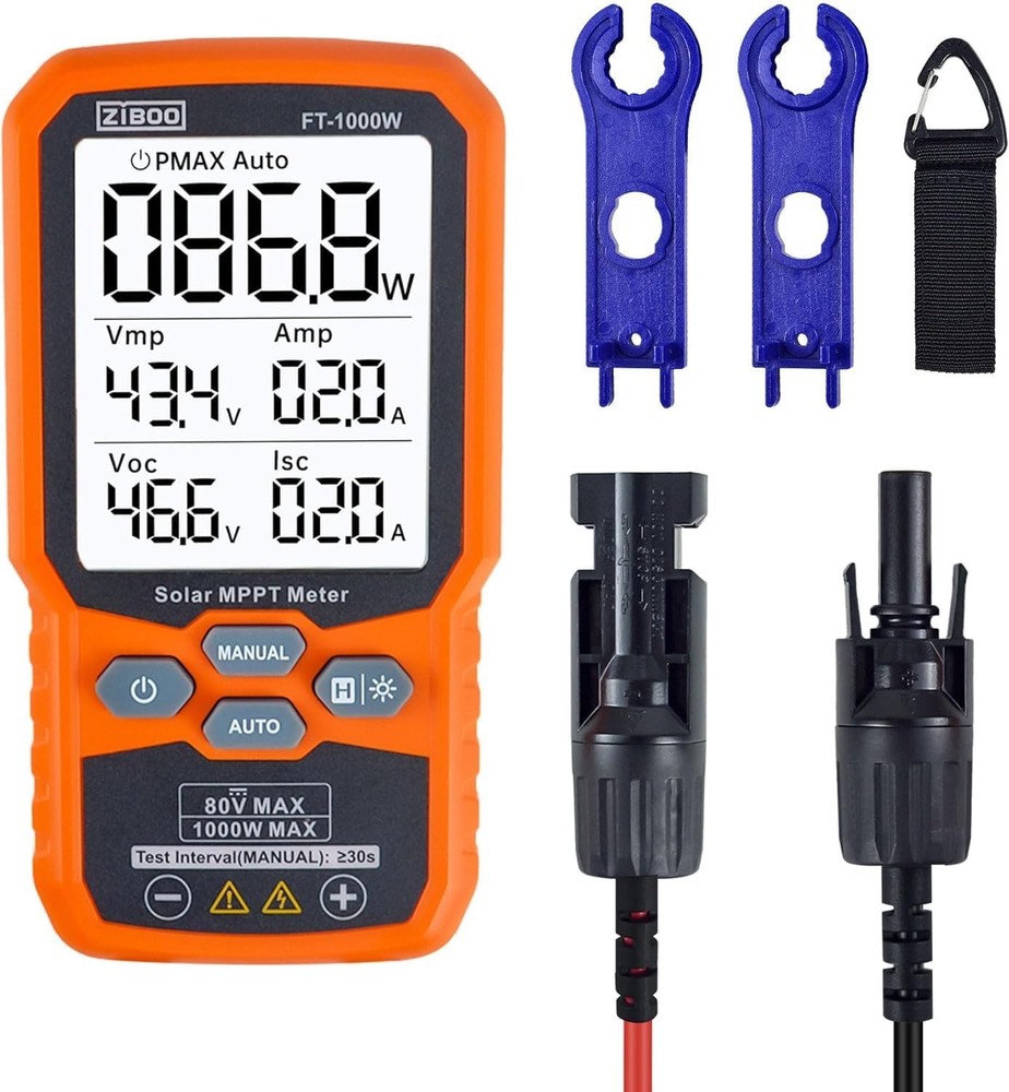 Solar Panel Tester MPPT Meter 1000W Max Power PV Module Tester
