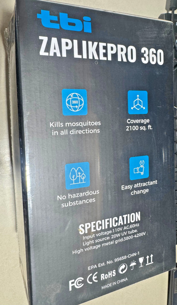 Zap Like Pro Bug Zapper - Black New in Package