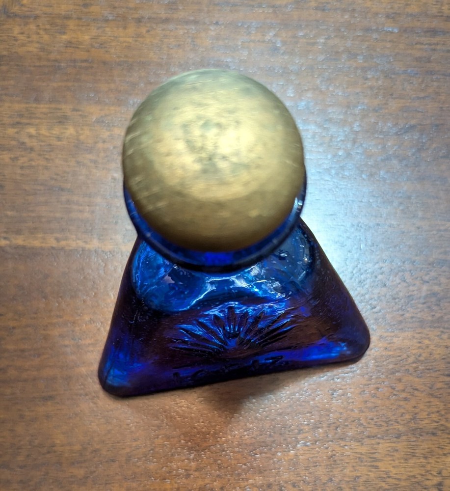 Vintage Cobalt Blue Lapiz Bottle