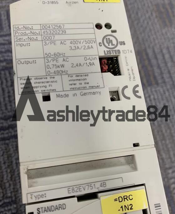 1PCS used Lenze inverter E82EV751-4B E82EV751_4B 0.75KW
