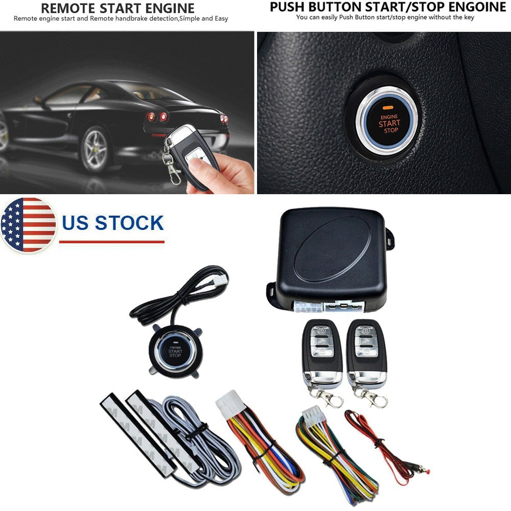 Remote Control Auto Car SUV Keyless Entry Engine Start Button Alarm Warn System