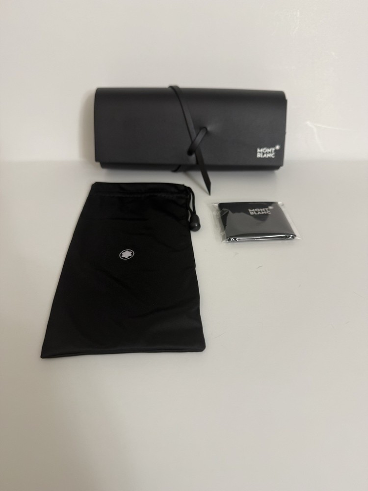 NEW MONTBLANC BLACK AUTHENTIC EYEGLASSES SUNGLASSES CASE ONLY