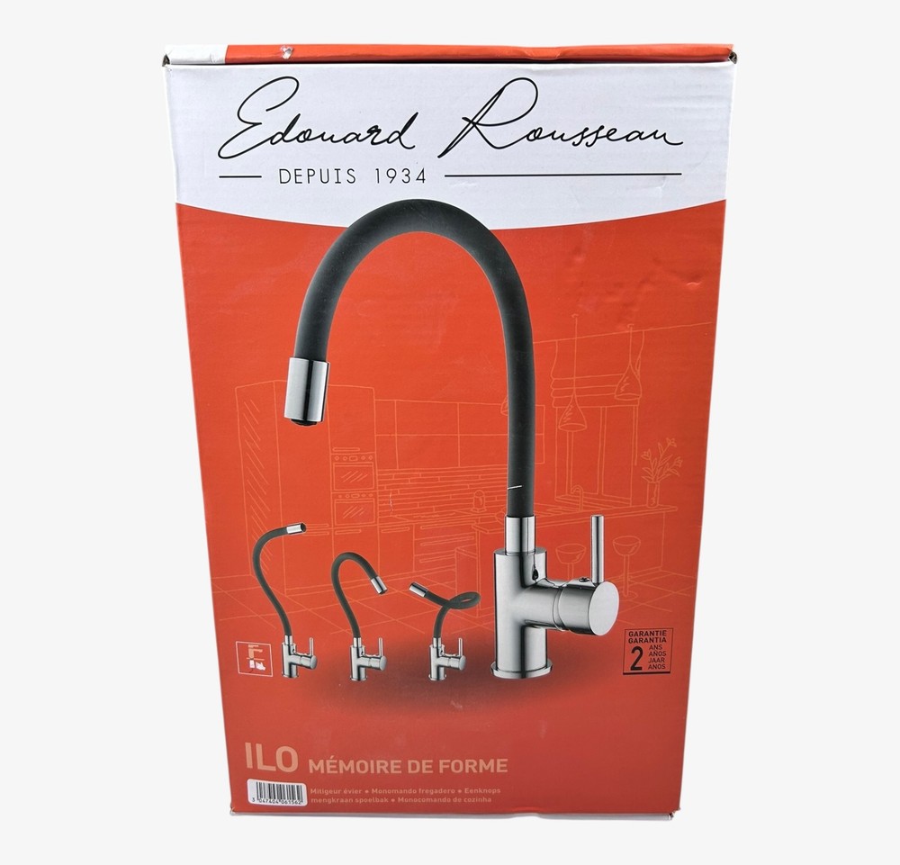 Edouard Rousseau, KOBEN Shape Memory Sink Mixer – Grey / Chrome
