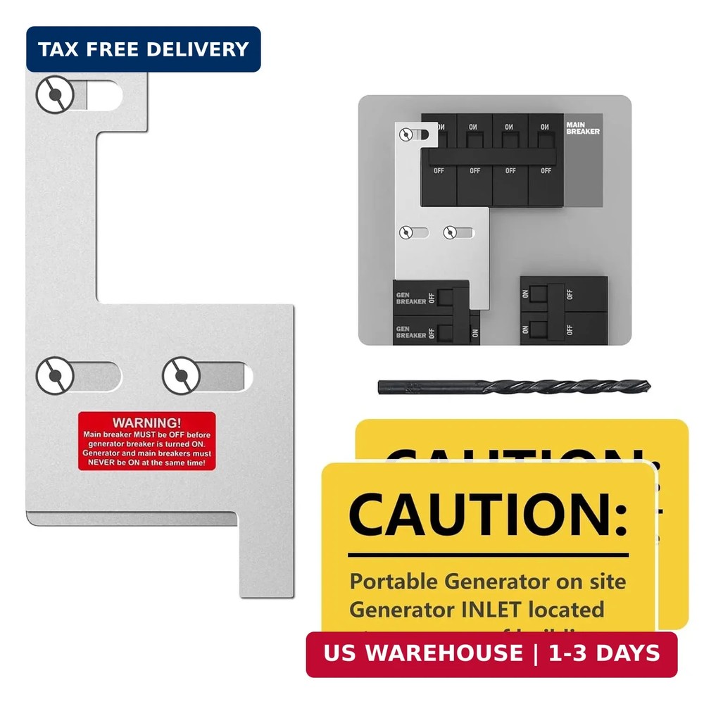 Generator Interlock Kit Compatible with GE General Electeric Vertical Main 150 a