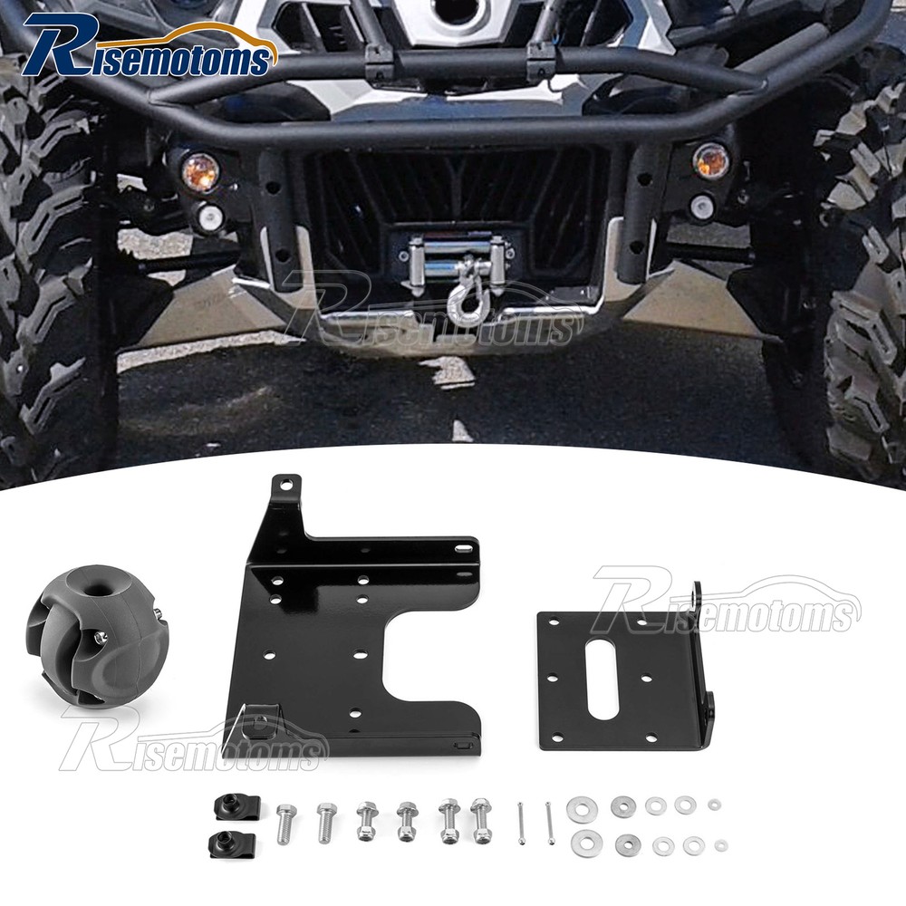 UTV Winch Mounting Bracket Cable Stopper For Can-Am Commander 800/1000 2010-2020