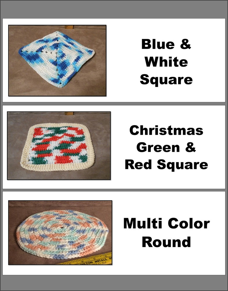 Crotchet Dishcloths Handmade Dish Cloths