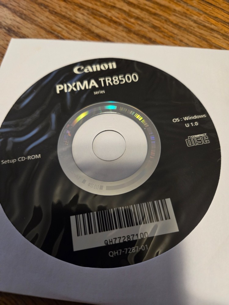 canon pixma tr8500 setup cd-rom disc