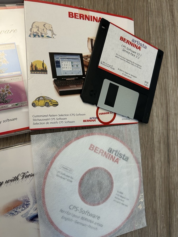 BERNINA Embroidery Software Editor Version 3 Bundle Manual CPS Software Lot