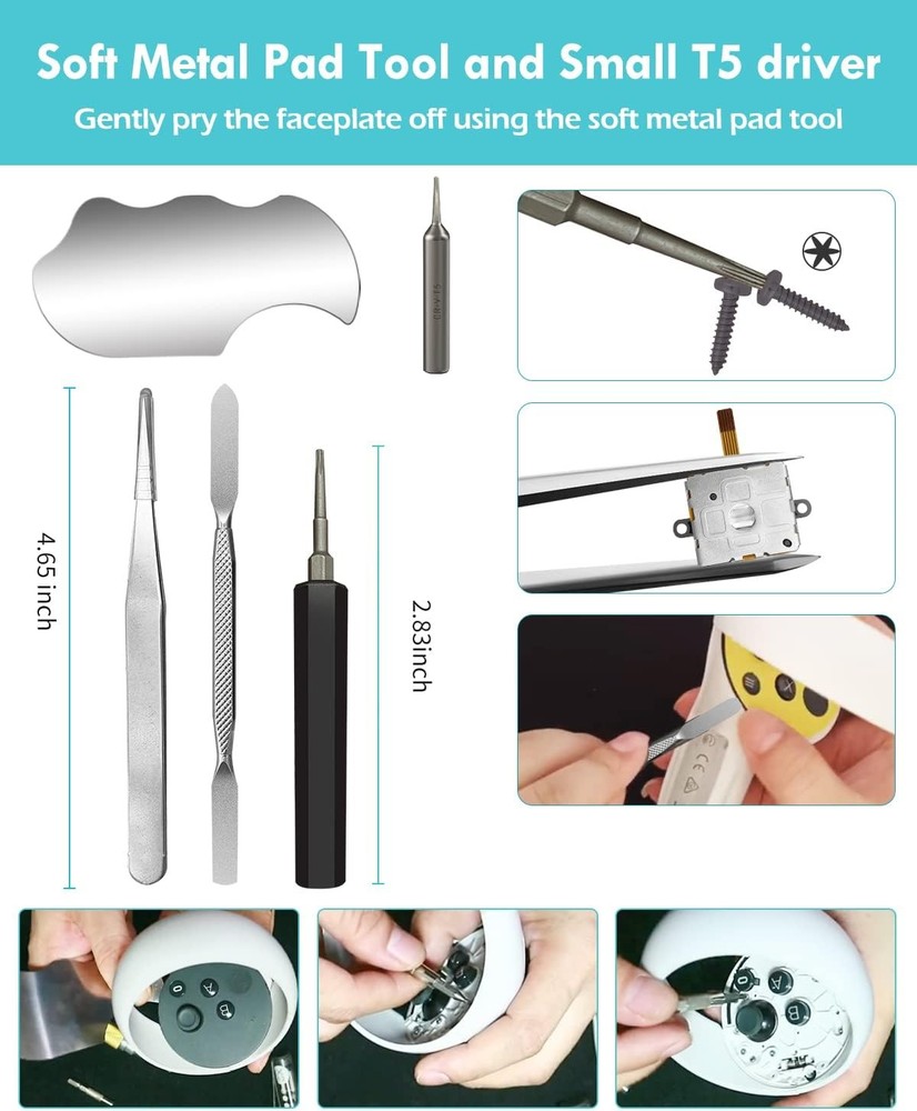 Joystick Replacement Kit for Quest Controller Repair