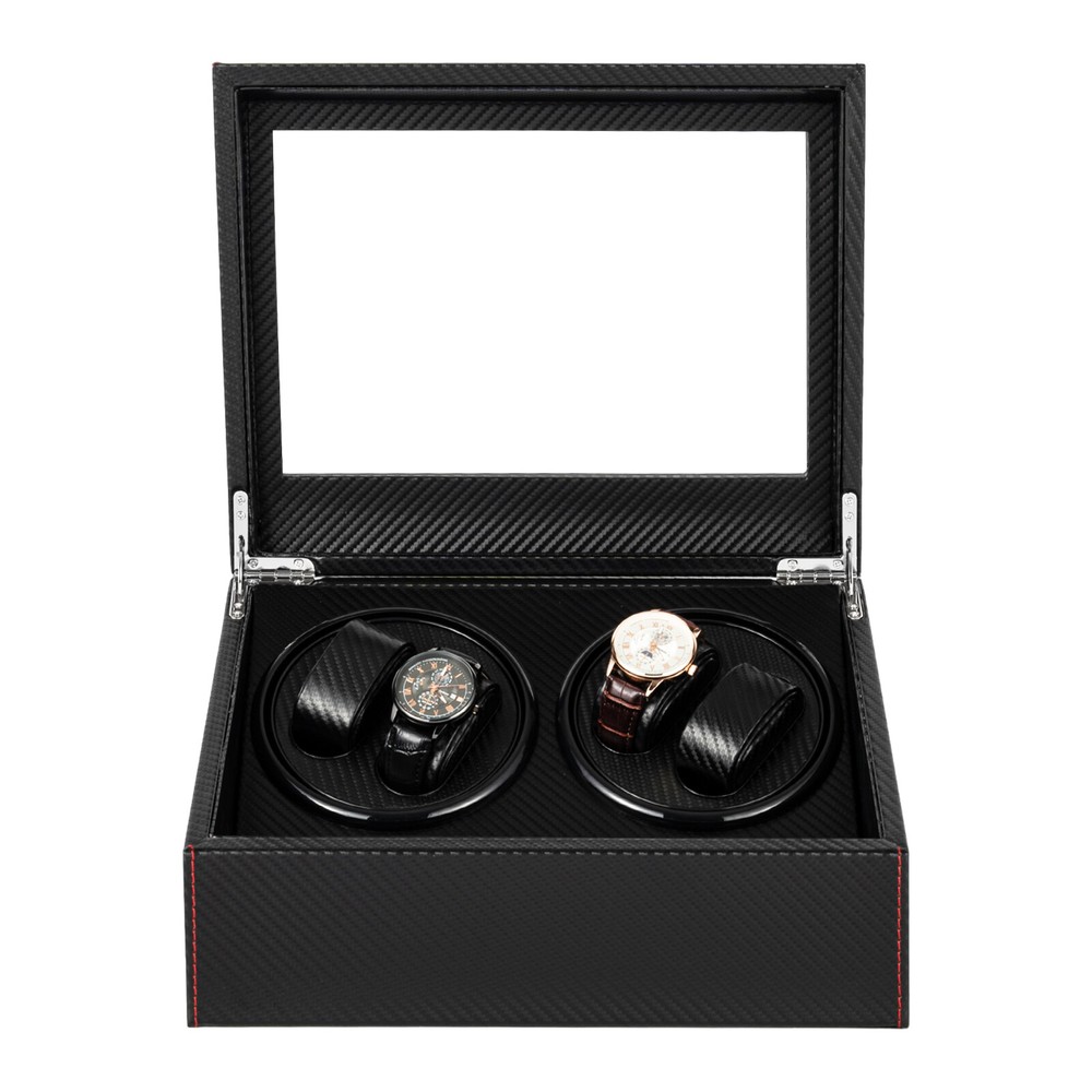 Automatic Rotation Watch Winder Box 4+6 Self Winding Display Box Storage Case