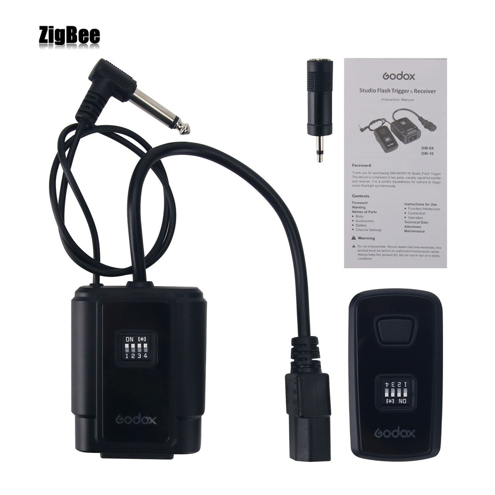 Godox DM-16 Studio Flash Trigger 16-Channel Transmitter & Receiver Set