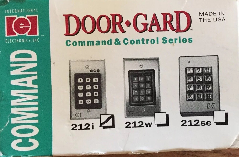 Door-Gard 212i Indoor Keypad Flushmount. 120 Users.