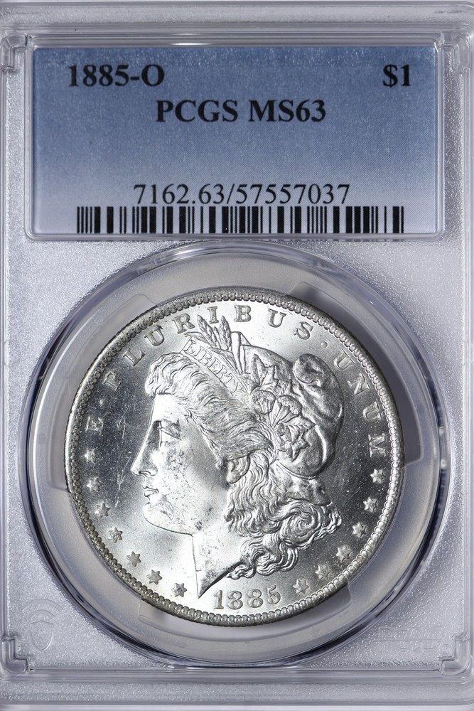 BU 1885-O Morgan Silver Dollar PCGS MS63 Nice Example WDLX