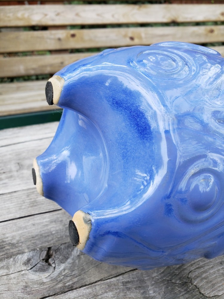 MID CENTURY ABSTRACT FOOTED PITCHER 10" RARE!