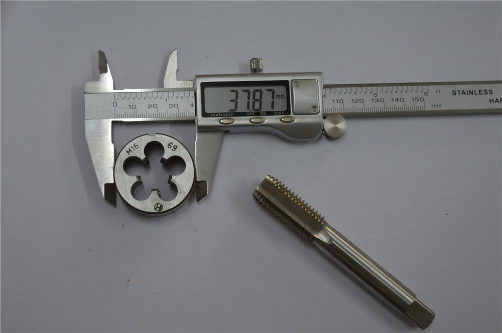 1pcs tap M16 × 2 + 1pcs die M16 × 2     M16  right hand