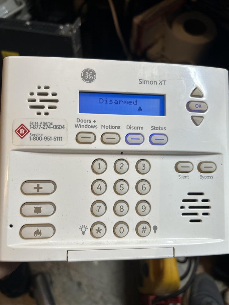 Frontpoint GE Simon XT Security System Control Panel - With Power Adapter