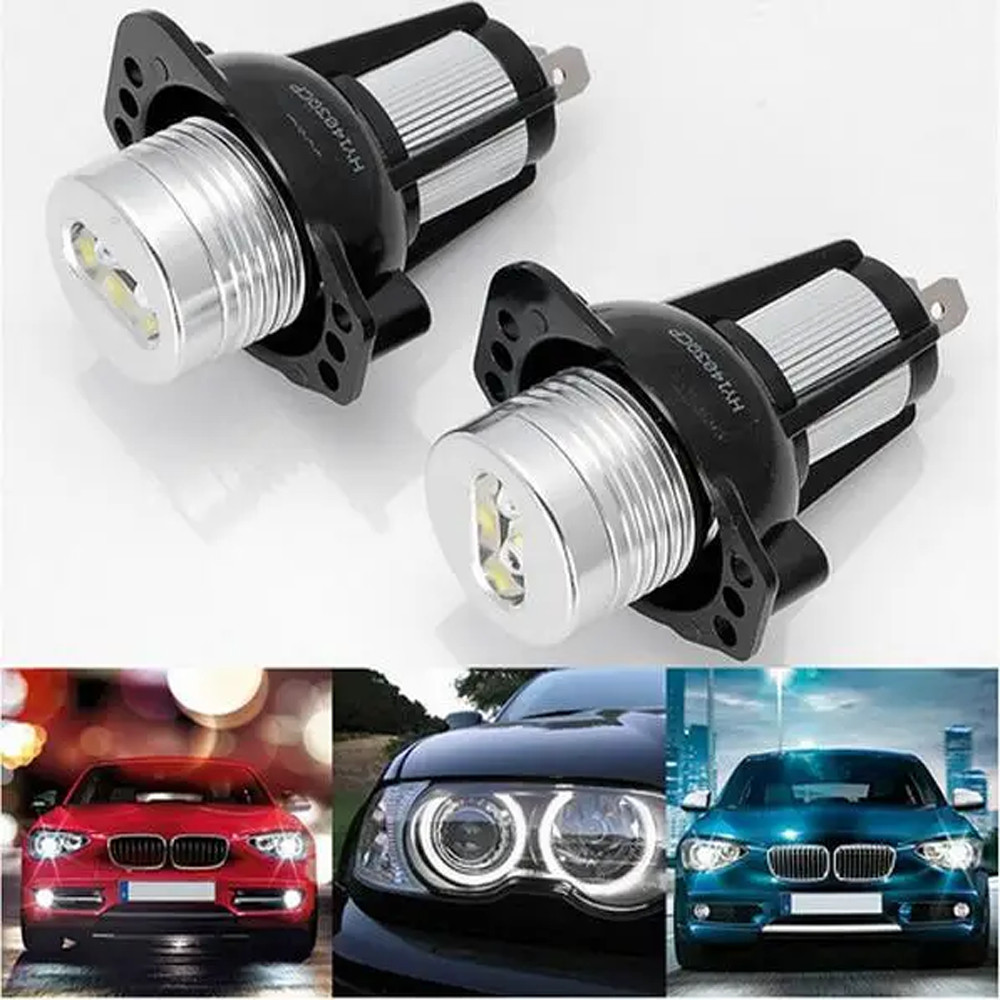 Pair For BMW E90 E91 328i 2006-2011 LED Angel Eyes Halo Ring Marker Light Bulbs