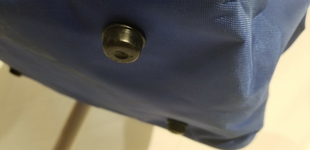 black and blue KR Strikeforce bowling bag