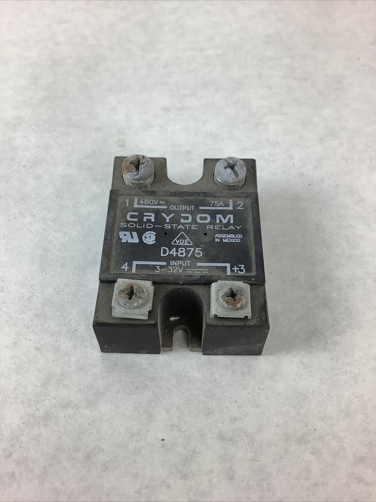 Crydom D4875 Solid State Relay, 3-32VDC Control, 280/480VAC 75A Rating