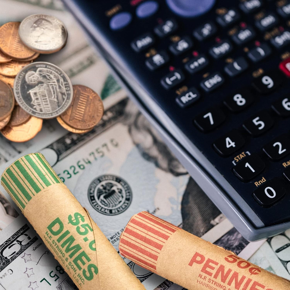 Dime Coin Wrappers Paper Rolls 36 Pack