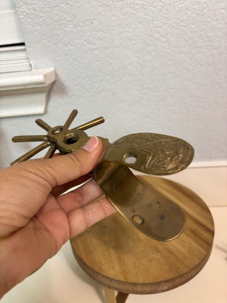 Brass Floral Print Spurs