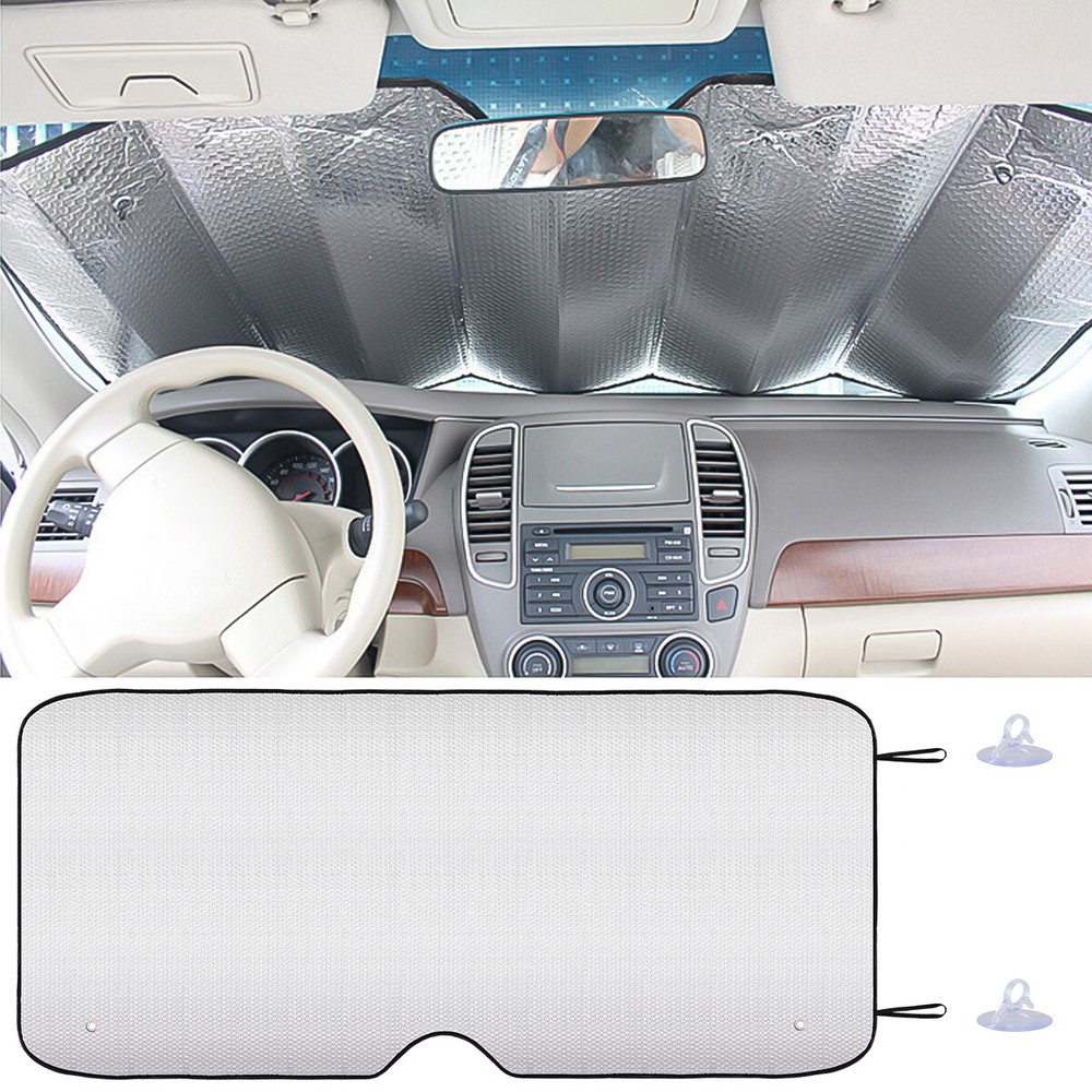 2x Foldable Car Windshield Front Window Sun Shade Cover Visor UV Block Protector