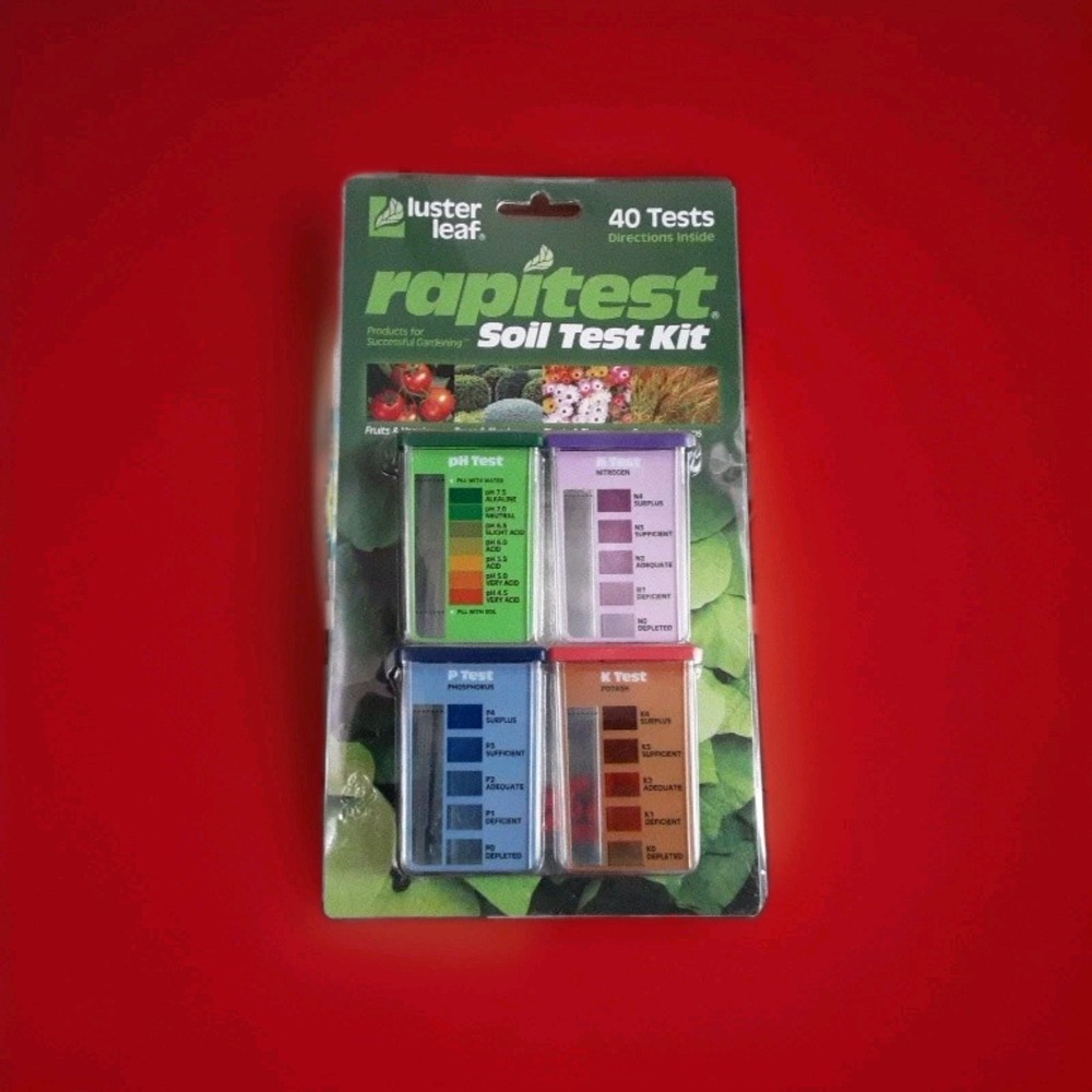 Luster Leaf 1601 Rapitest Test Kit for Soil pH, Nitrogen, Phosphorous and Potash