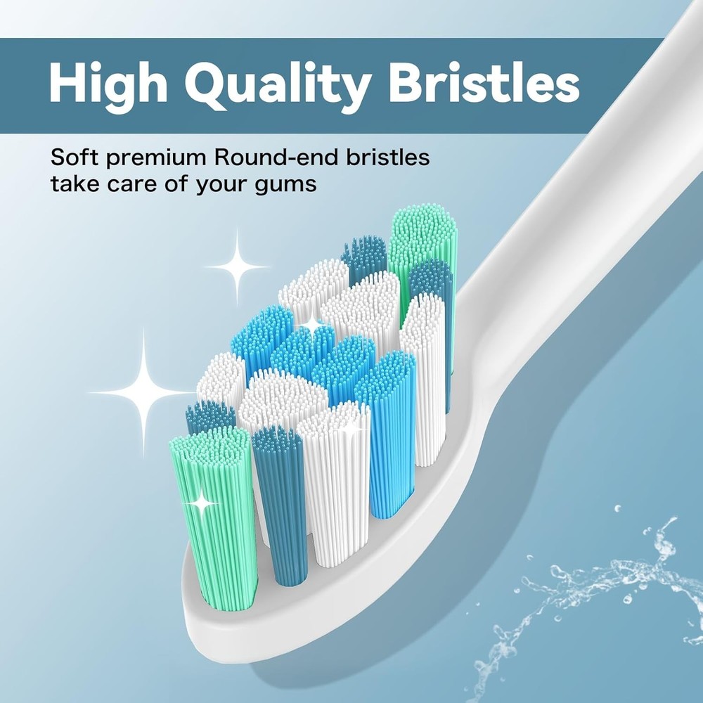 Toothbrush Heads for Philips Sonicare Replacement Brush Heads with Protective...