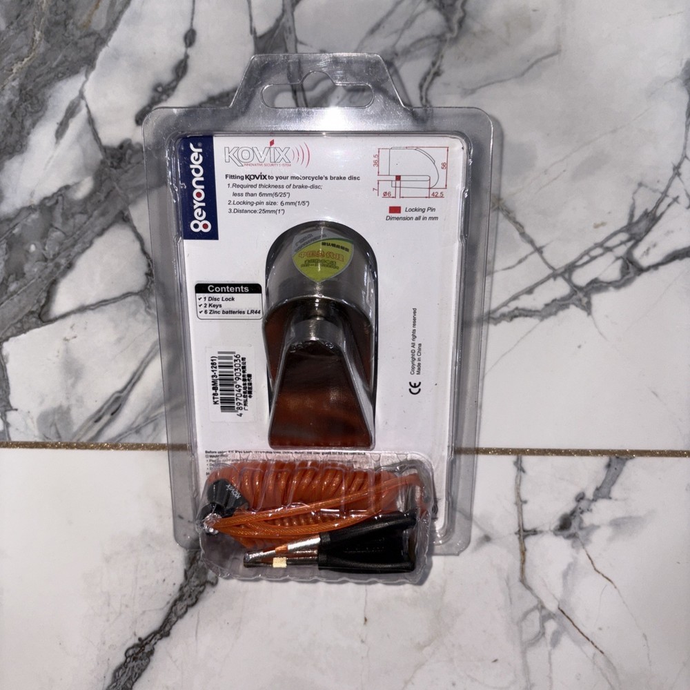 Kovix KT6 Motorcycle Security 120db New