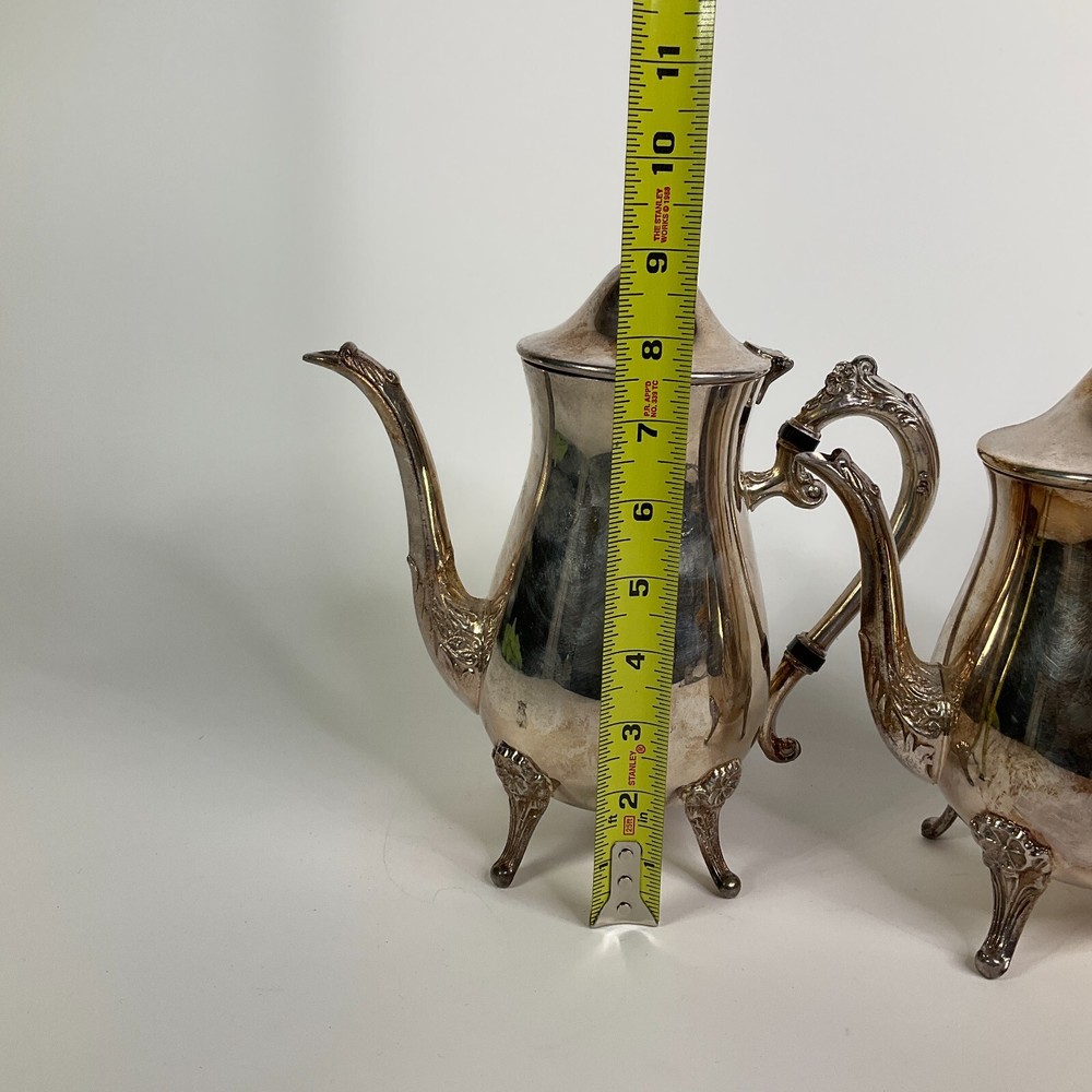 Vintage Leonard Silver Plated 5 Piece Tea Set