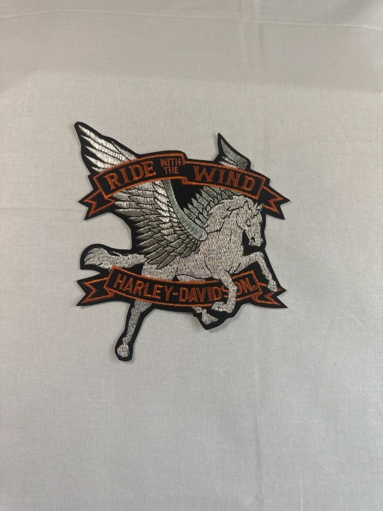 Harley-Davidson Ride With The Wind Pegasus Large Embroidered Back Patch