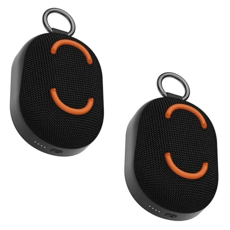 Skullcandy Kilo Wireless Waterproof Bluetooth Speaker with Case Bundle, 2-pack