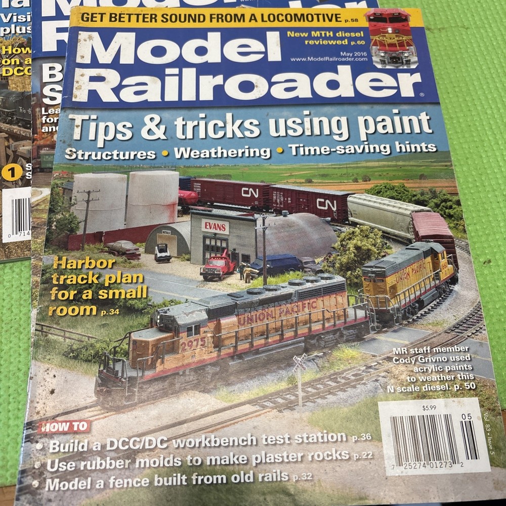 Model Railroader Magazine Lot Year 2016