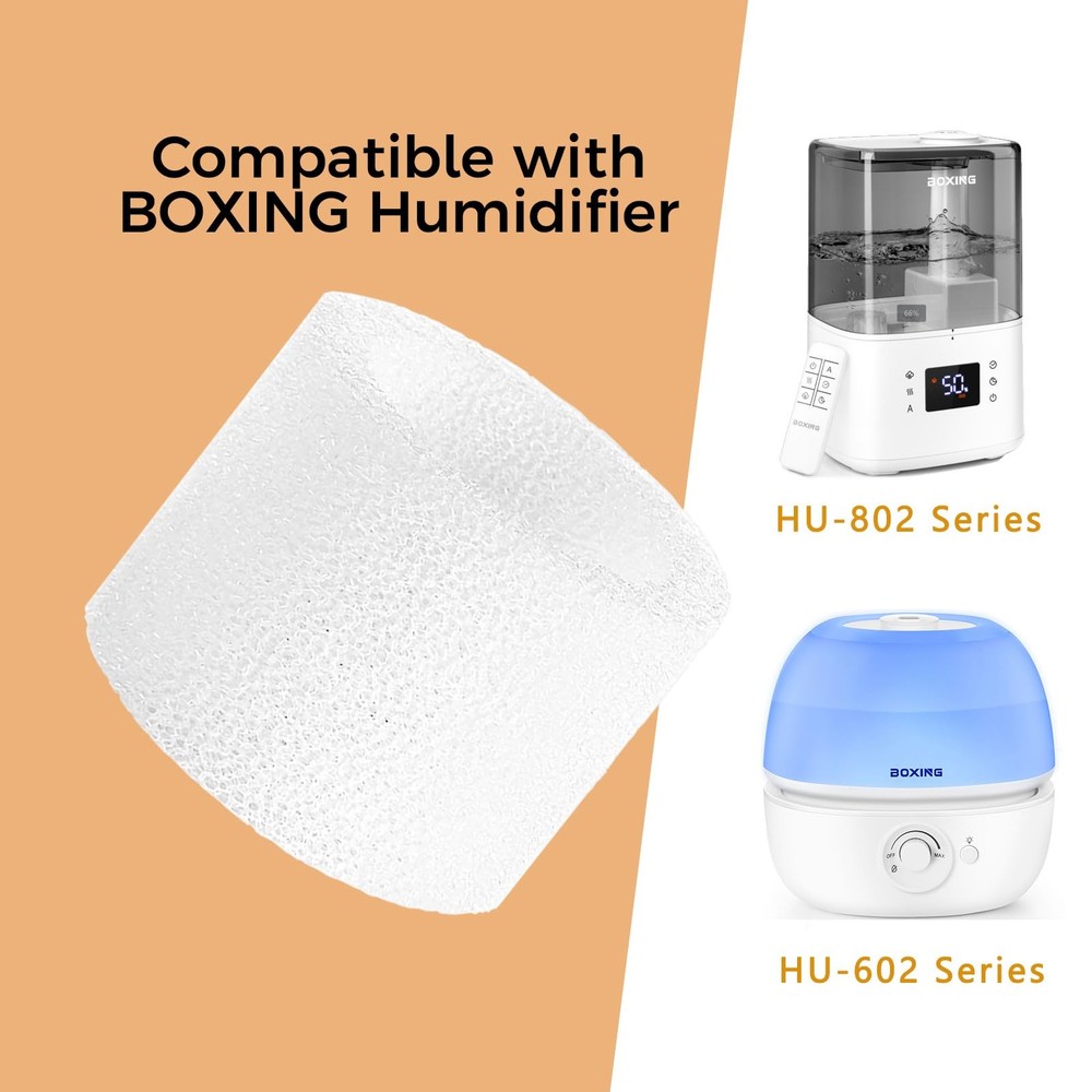 12-Pack Top Fill Humidifier Replacement Filters, Capture Particles, Improve H...