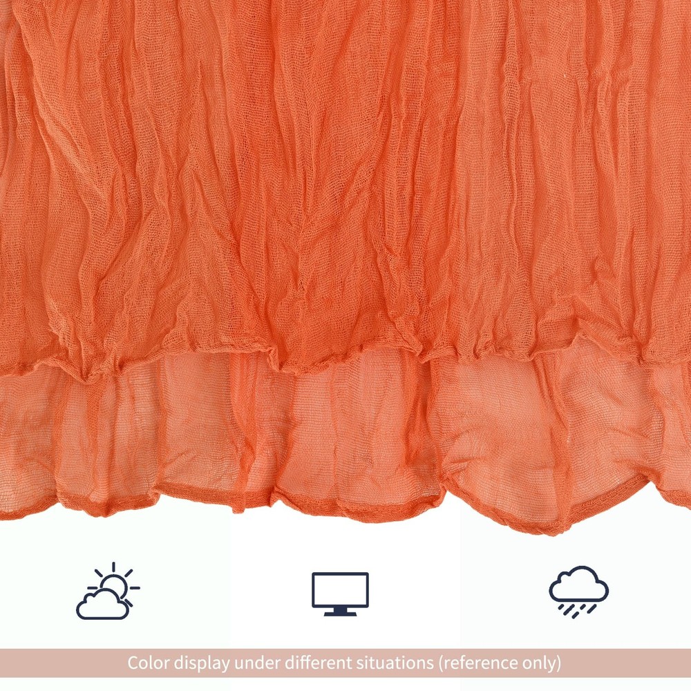 12 Pack Orange Fall Table Runner 10 Ft Cheesecloth Rustic Gauze Sheer Fabric