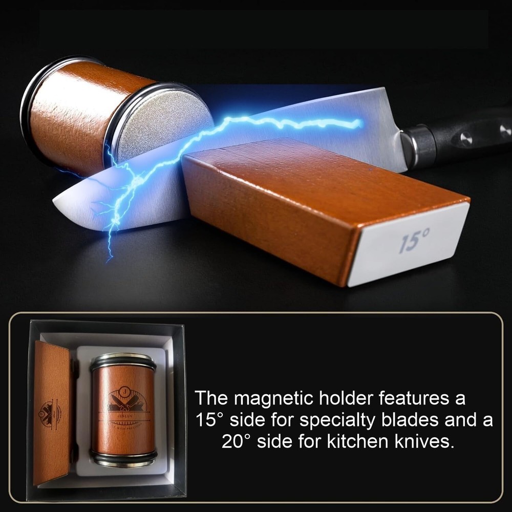 Rolling Knife Sharpener set Sharpening Kit with Roller Tool and Magnetic Holder