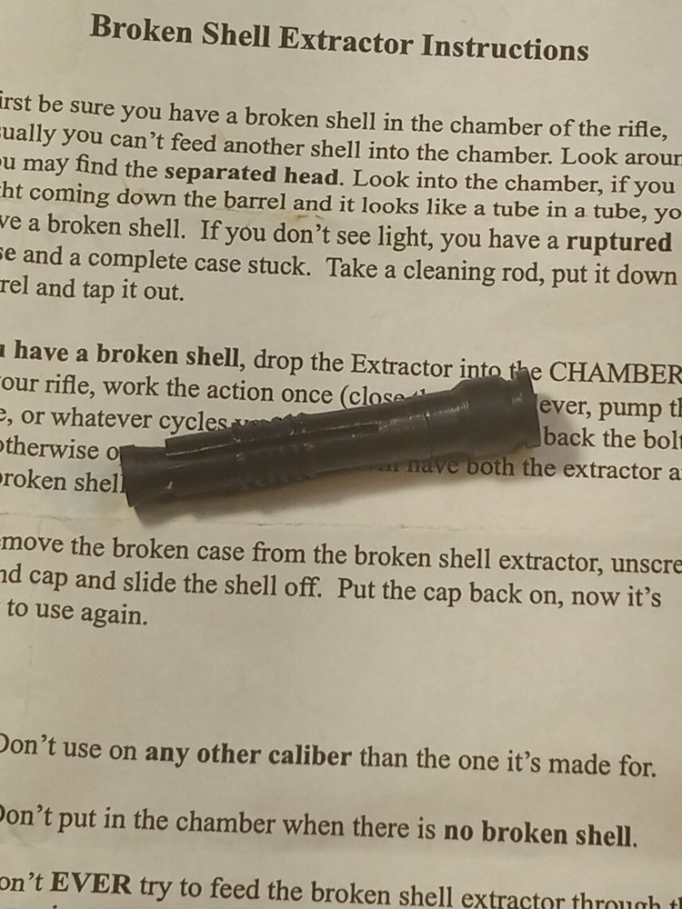 M1 Carbine Broken Shell Extractor