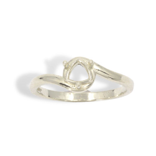 Trillion Swirl Pre-notched Ring Mounting