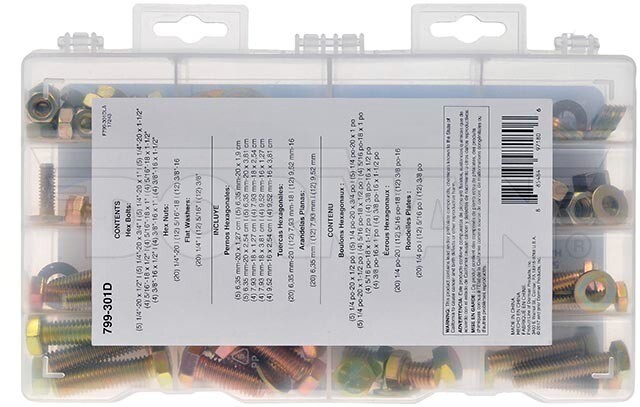 Dorman 799-301D Pro Pack Standard Grade 8 Hardware - 132 Pieces
