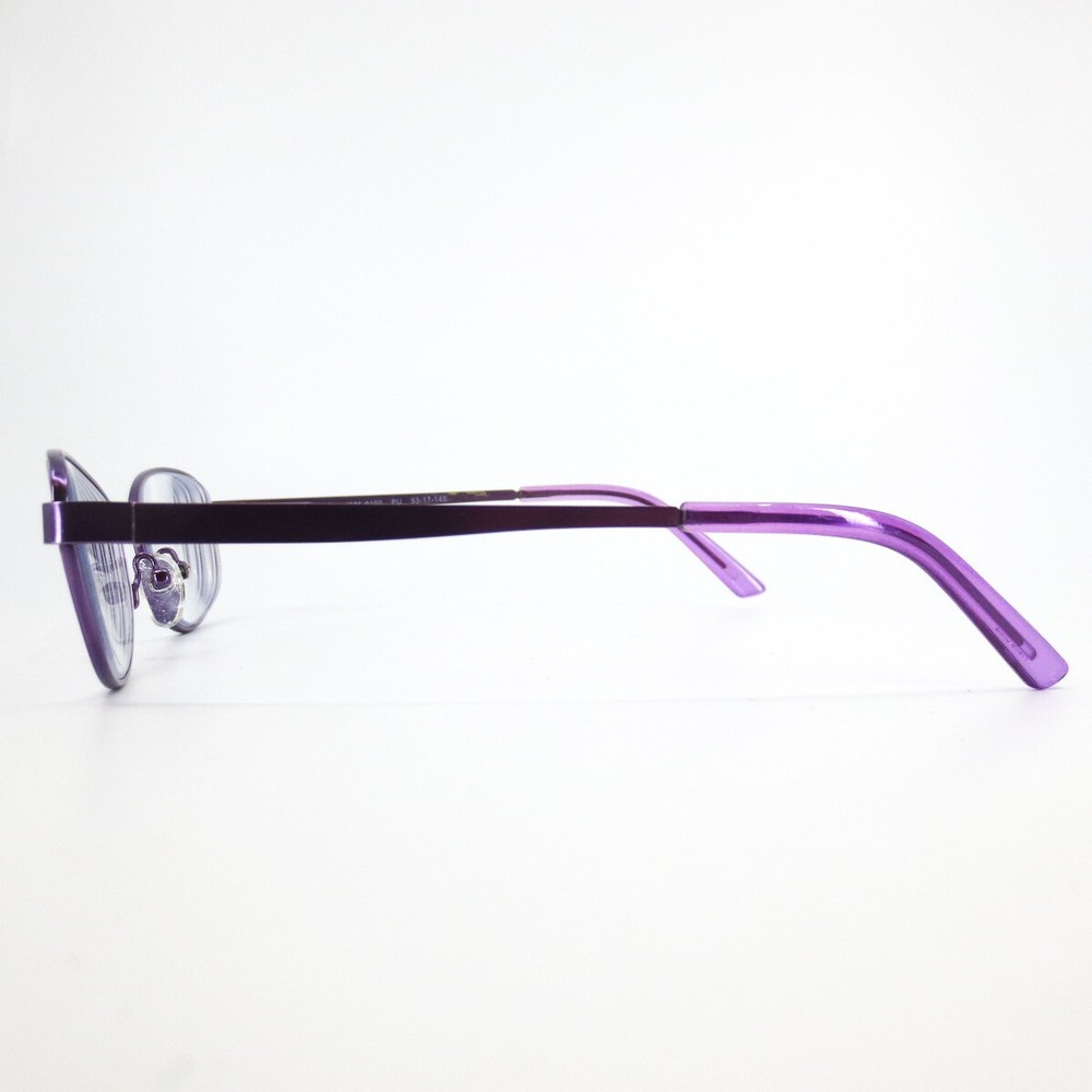 WM6102 PU Purple Rectangular Full Rim Eyeglasses Frame 53[]17 135 mm