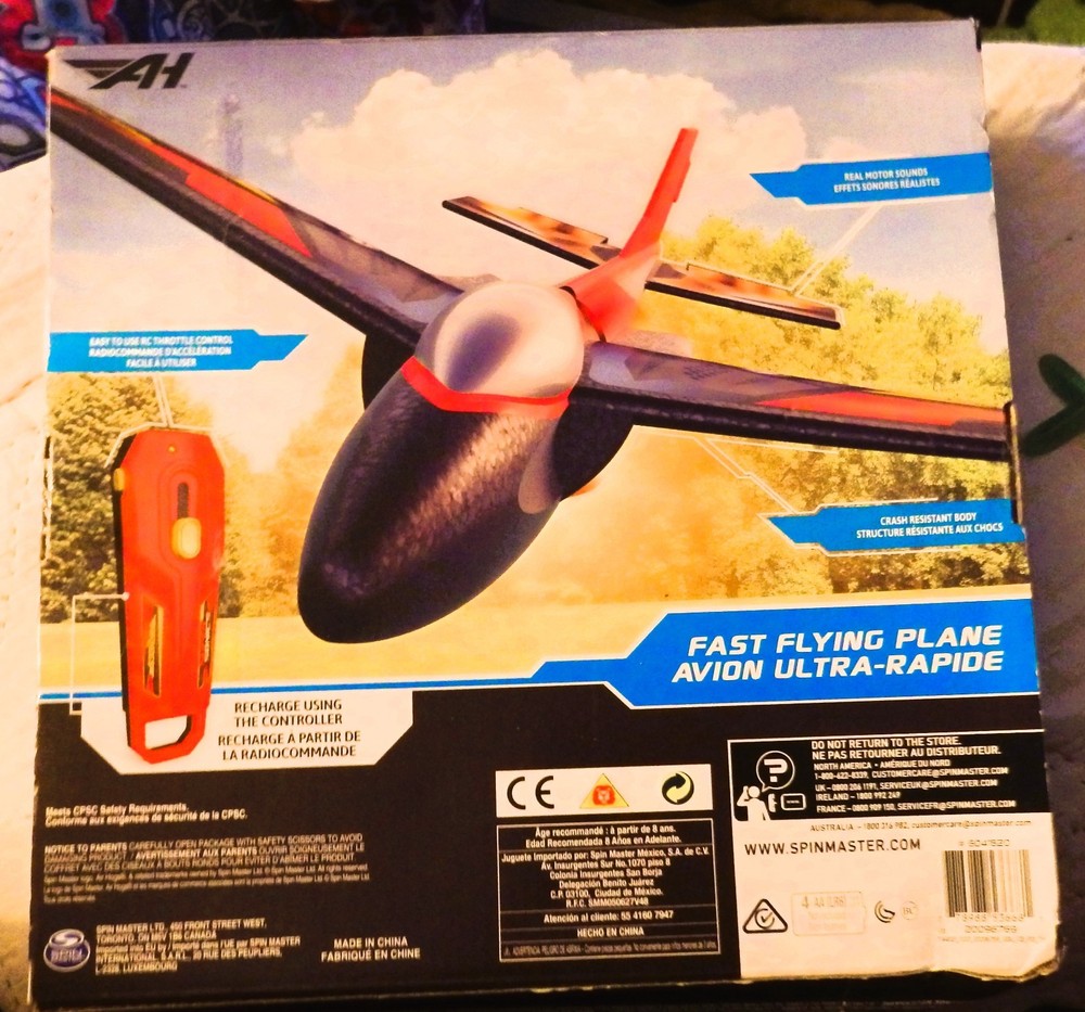 Airhogs Sonic Plane - Motorized Remote Control Plane (Spin Master) NEW