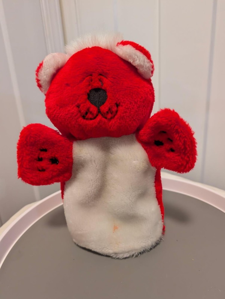 Carson-Dellosa Paw Pets Red Bear Hand Puppet